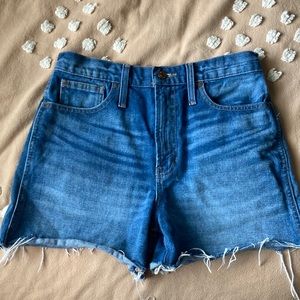 NWOT MADEWELL The Perfect Jean Shorts 27